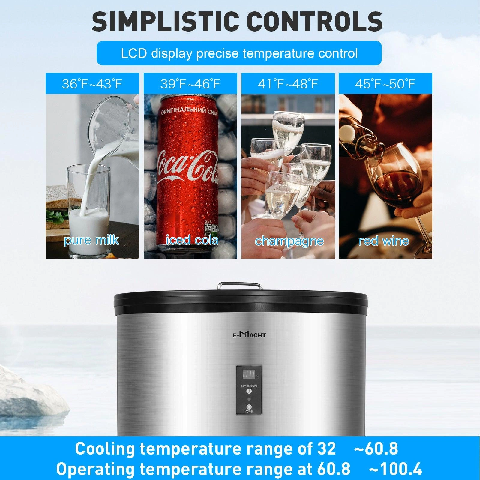 Chilled Refreshments: 1.8 cu. ft Beverage Fridge with Wheels & Display